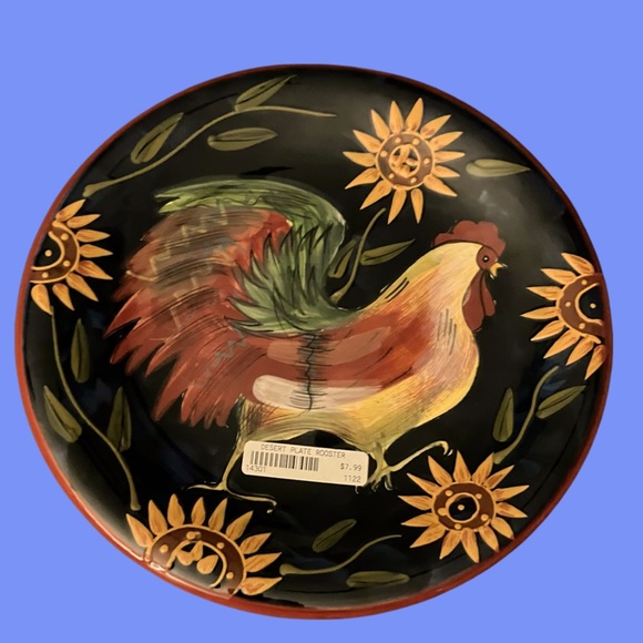 Sunrise Rooster Set of 3 Certified International Susan Winget Salad Plates 8.5” - Picture 3 of 7